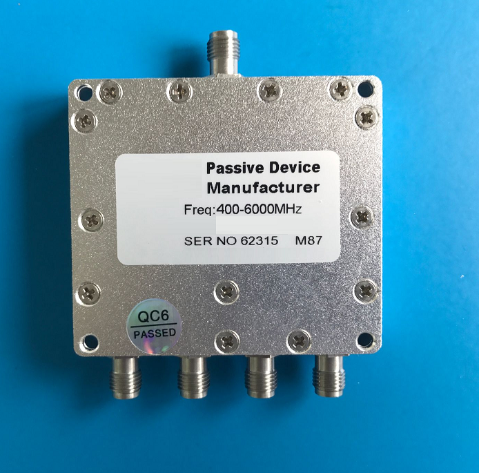 400MHz-6GHz 超宽带5G通信四路功分器 